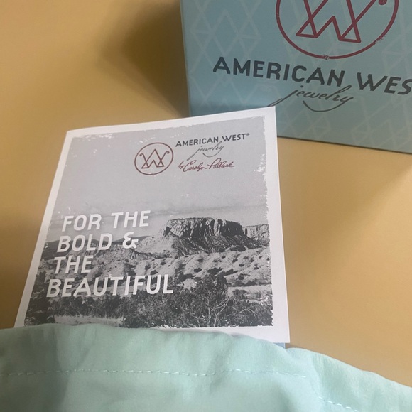 American West Turquoise & Leather Multi-Strand Necklace 15” long. - Picture 6 of 6